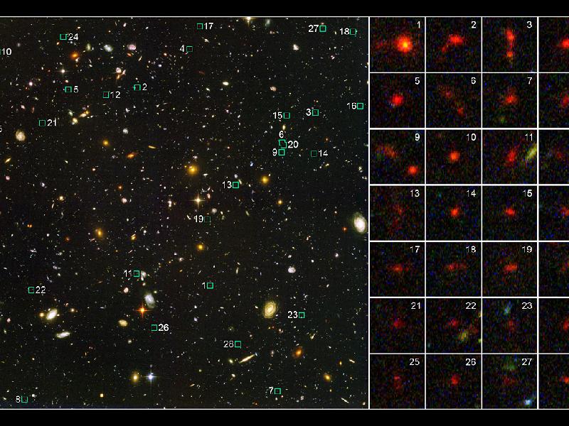 Probing the distant Universe for young galaxies