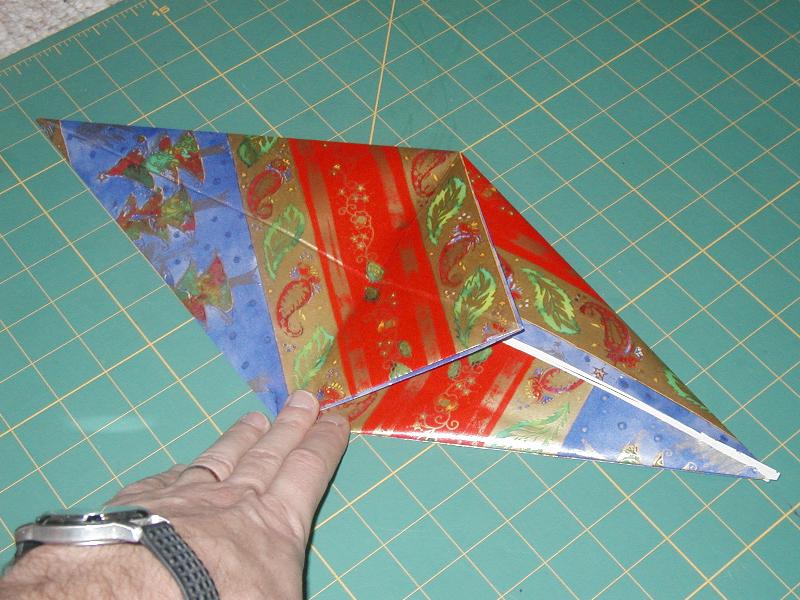 Again, fold the top triangle down...