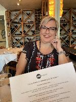 Julie at our 32nd anniversary dinner at Wink 