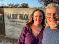 Steve and Katie, camping