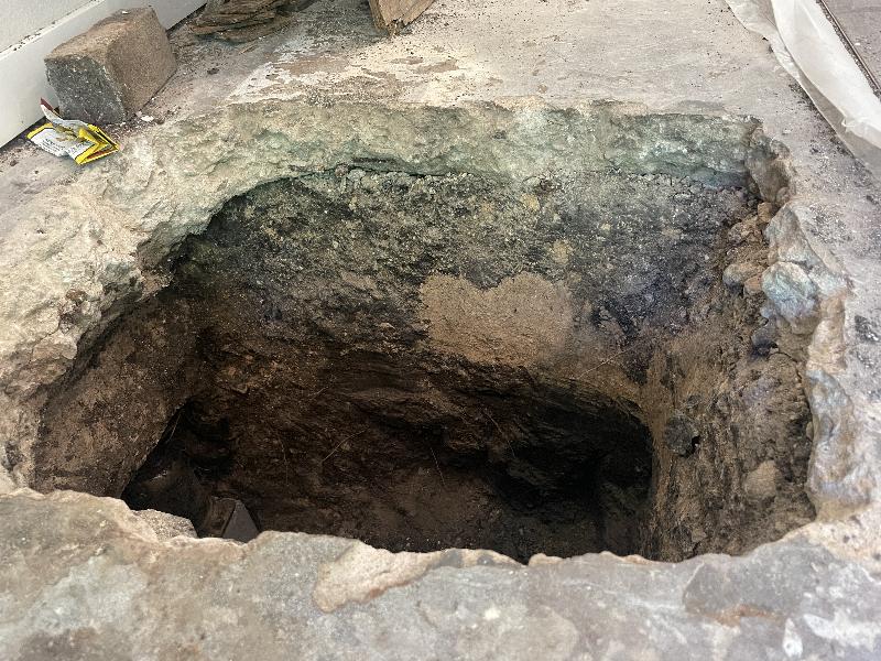 July 2022 - internal hole in the living room?  
