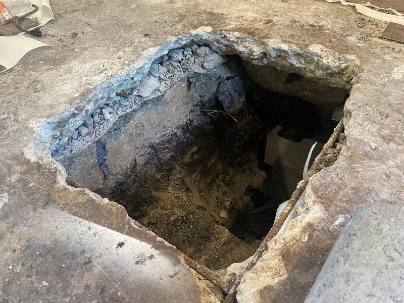 July 2022 - internal hole in the living room?  

