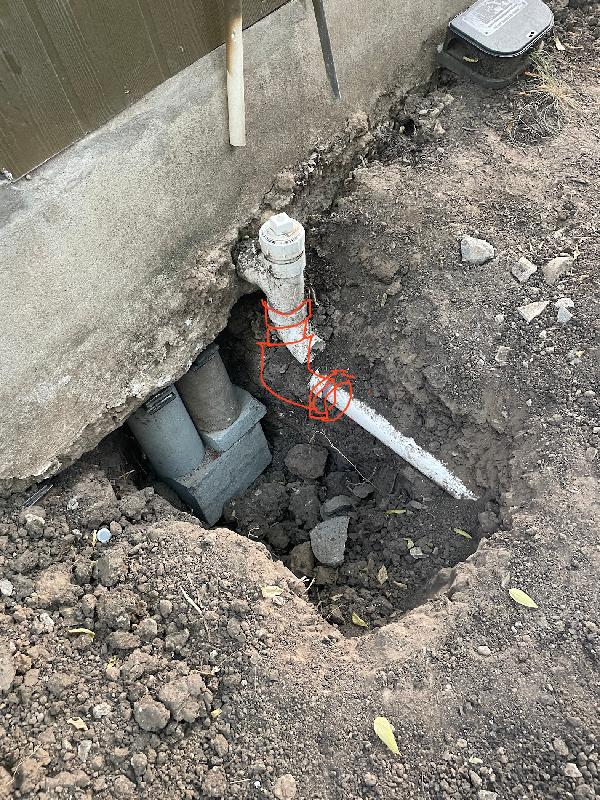 July 15 2022 - side - drain line repair
<br/> 
