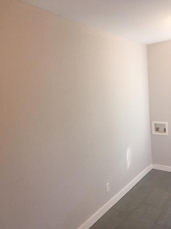 October 2018 - Laundry room - no drywall damage