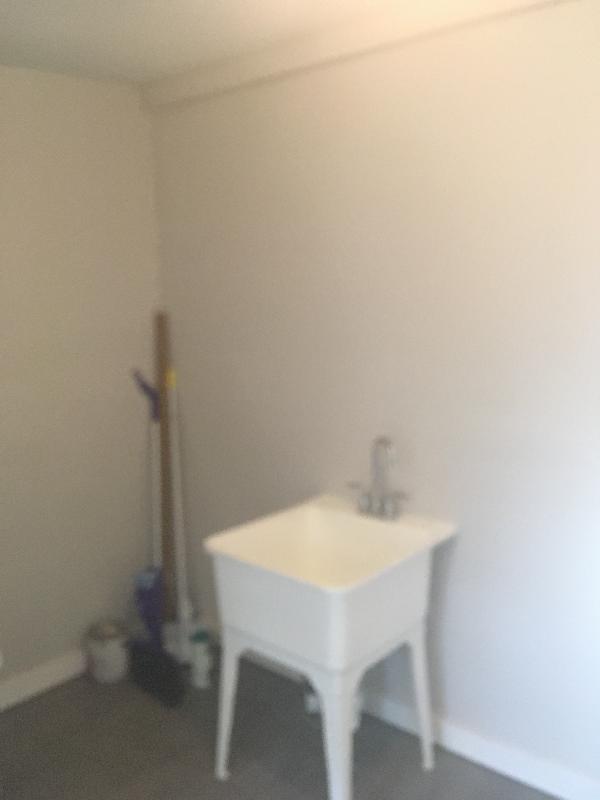 October 2018 - Laundry room - no drywall damage<br/> 
