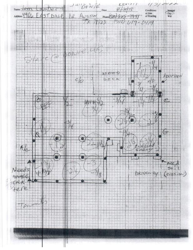 January 2022 - sketch of foundation remediation plans 