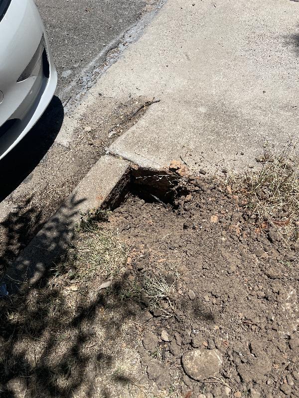 July 2022 - driveway by street<br/> 