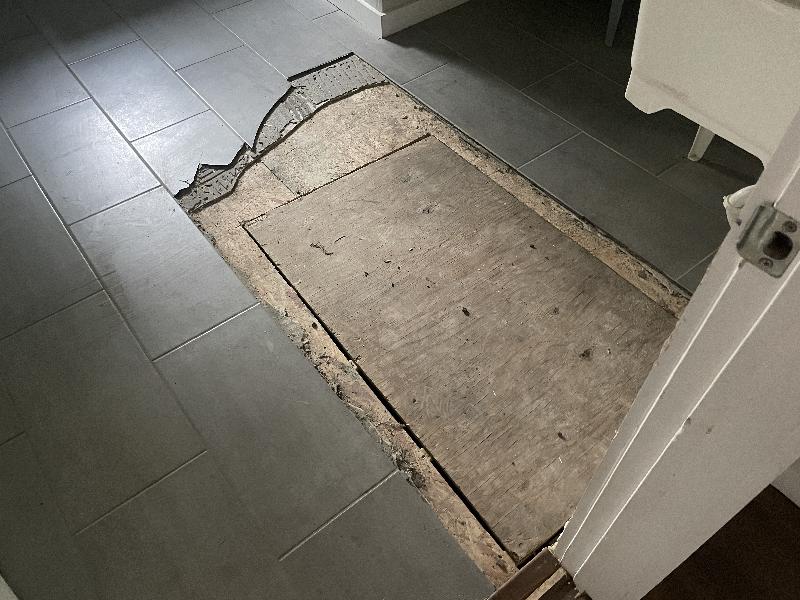 July 15 2022 - laundry room floor<br/> 