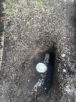 July 23 2022 - drain line in back yard <br/> 
