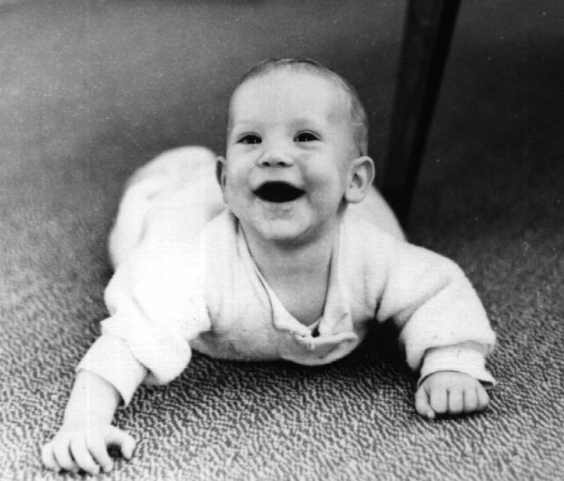 Steve as a baby 