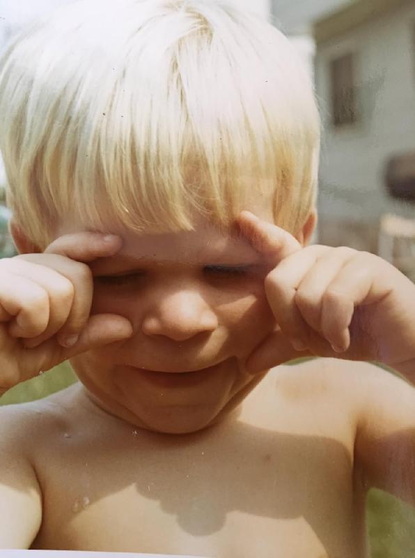 Scott, probably two or three years old 