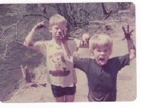 Steve and Scott, camping trip