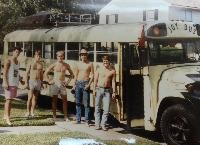The Joy Bus, about to set out for California.<br/>Wyn Norris, Andres Macia, Alan Seese, Nathan Harding, Steve Maddox