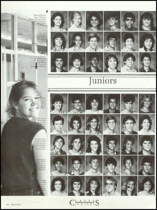 1985 Yearbook - Nate's page