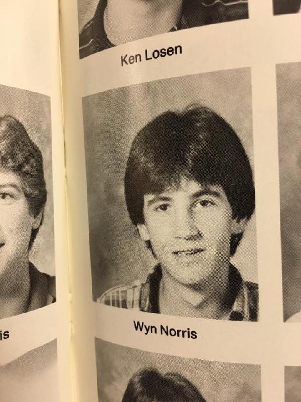 Wyn Norris High School Yearbook photo 
