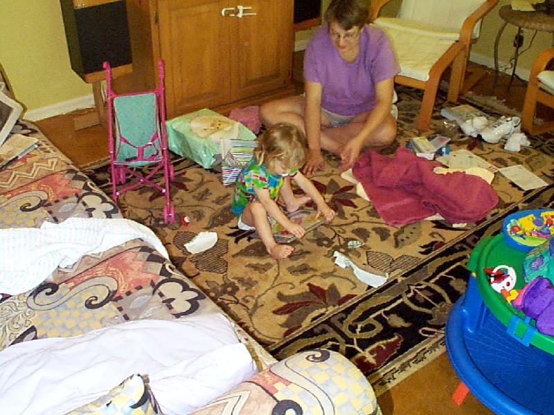 Jordan opening birthday presents