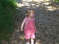 Jordan walking at the farm
