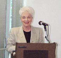 Ann Richards at Safe Place Dedication