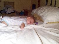 Jada sleeping like a log