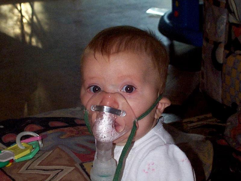 Jada happy with nebulizer