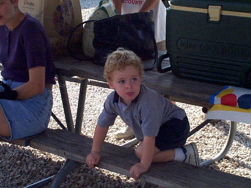 Enzo's birthday - at kiddie acres - the birthday boy