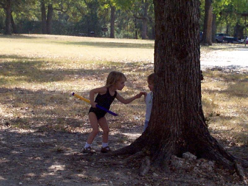 Lake Somerville - Jordan enticing Nicole out to play