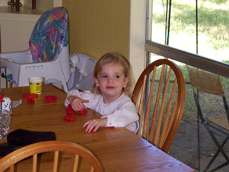 red playdoh makes your fingers red too