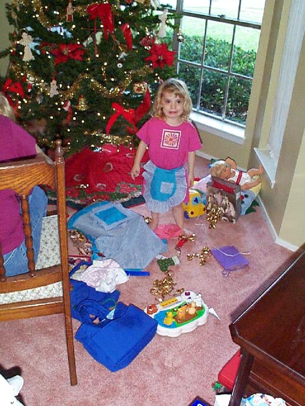 Jordan in her apron