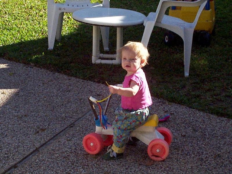 Jada and Tyke-bike