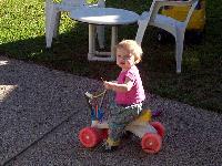 Jada and Tyke-bike