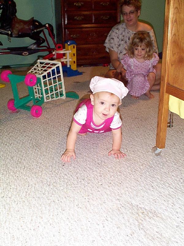 Last Photo of Jada crawling