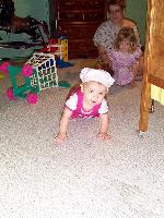 Last Photo of Jada crawling