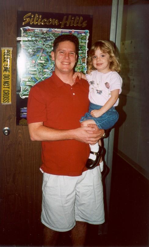Jordan and Papa, ready for work