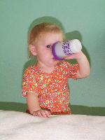Jada drinking Juice