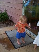 Celebrating Papa's birthday with sparkly cider