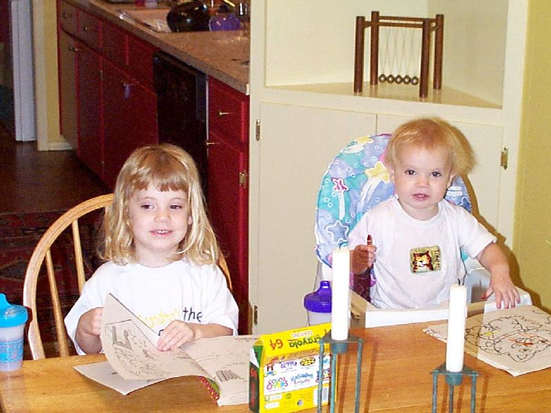 except Jada usually eats the crayons