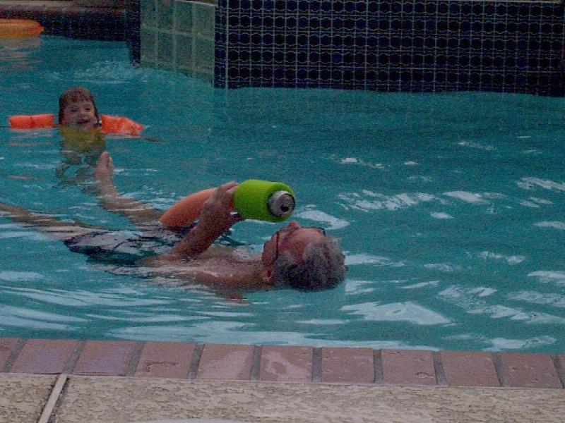 Grandpa D concocts an obscene drink holder