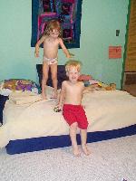 Bouncing on the bed