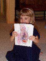 Jordan drew a picture for Uncle Scott's birthday