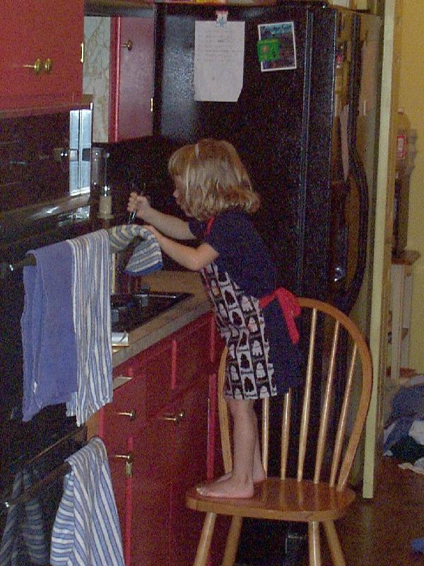 Jordan cooking up some brownies