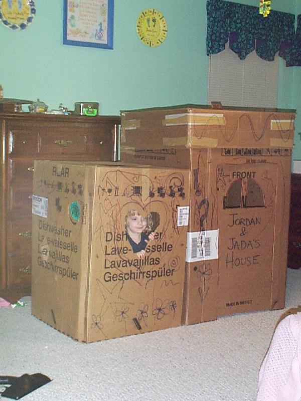 There's a little crawlway between the 'kitchen' and the 'cave'