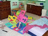 more rainy day fun - tearing down the letter house