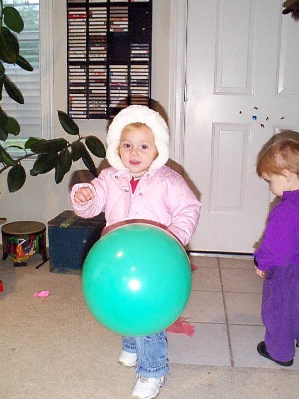Katie all dressed up to go home
