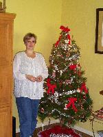Julie with our creation