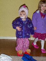 All bundled up on a freezing winter night to go out and look at lights