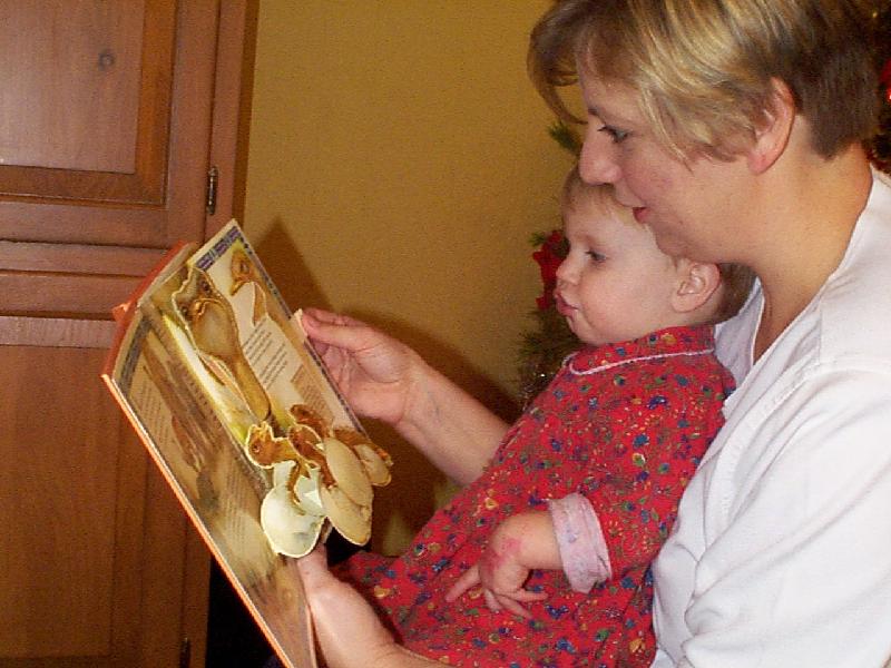 Mama and Jada reading