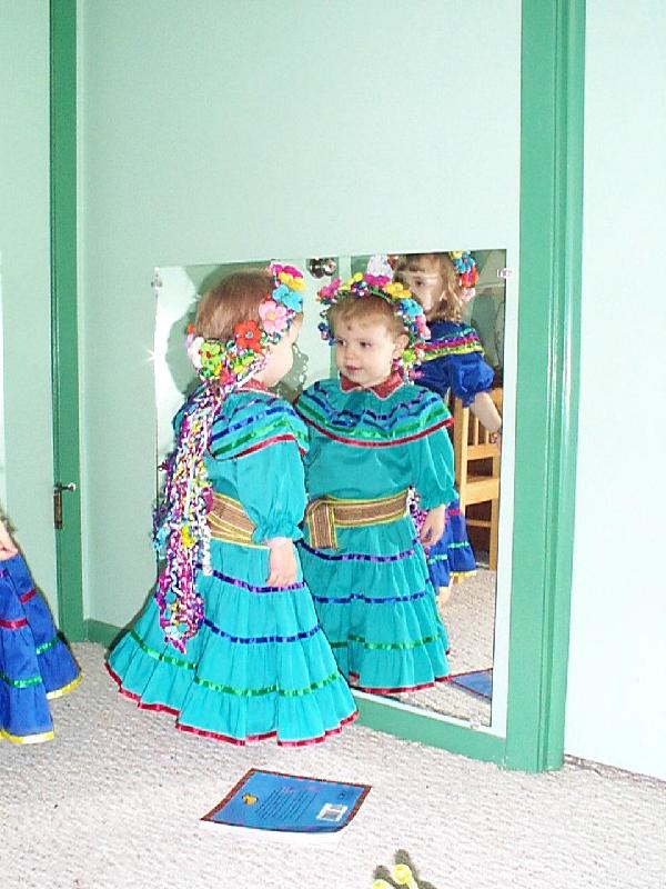Jada looking at herself
