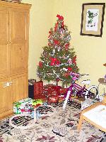 the tree, with goodies, Christmas Eve