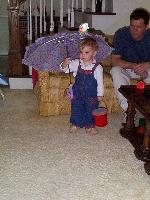 Jada and her umbrella,