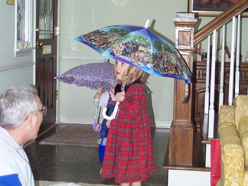 the umbrellas were a big hit